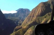 Survol en hélicoptère à la Réunion