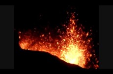 Vidéo volcan-Réunion : Eruption volcanique