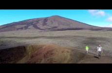 Volcan de la Réunion en drone