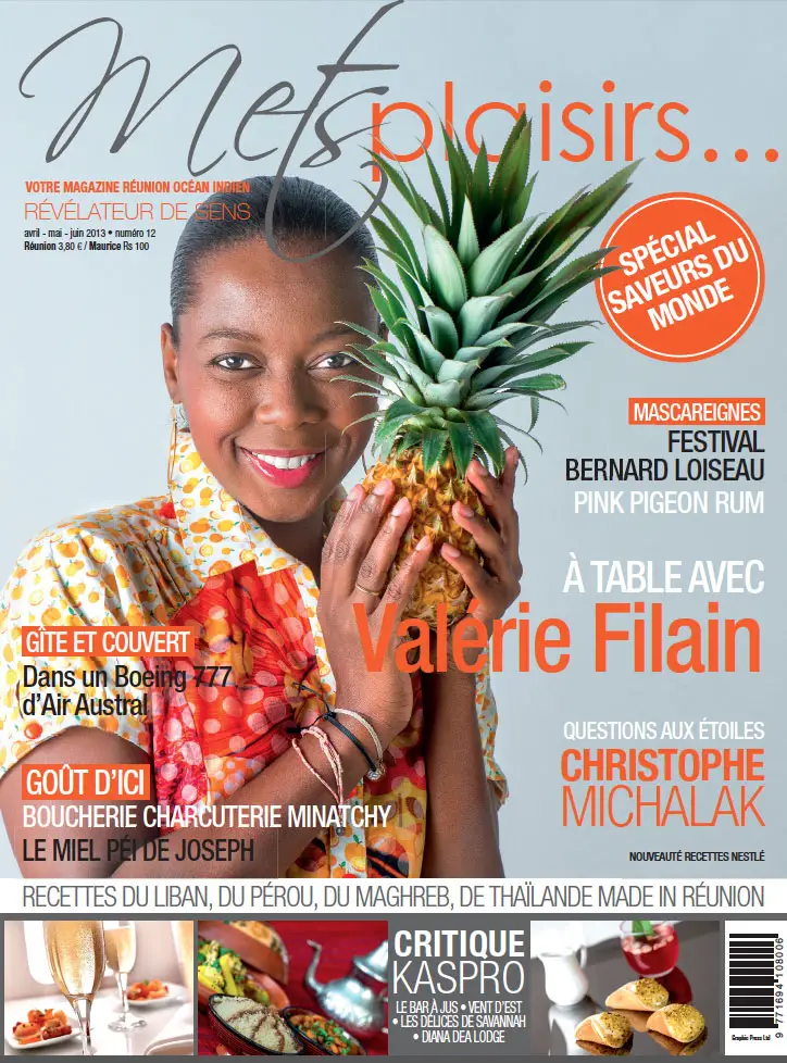 Magazine reunion : Valérie Filain, journsliste à REUNION PREMIERE, à table avec le Magazine Mets Plaisirs reunion