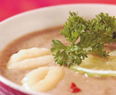 Recette lentilles : Bouillon léger lentilles Cilaos et gnocchis