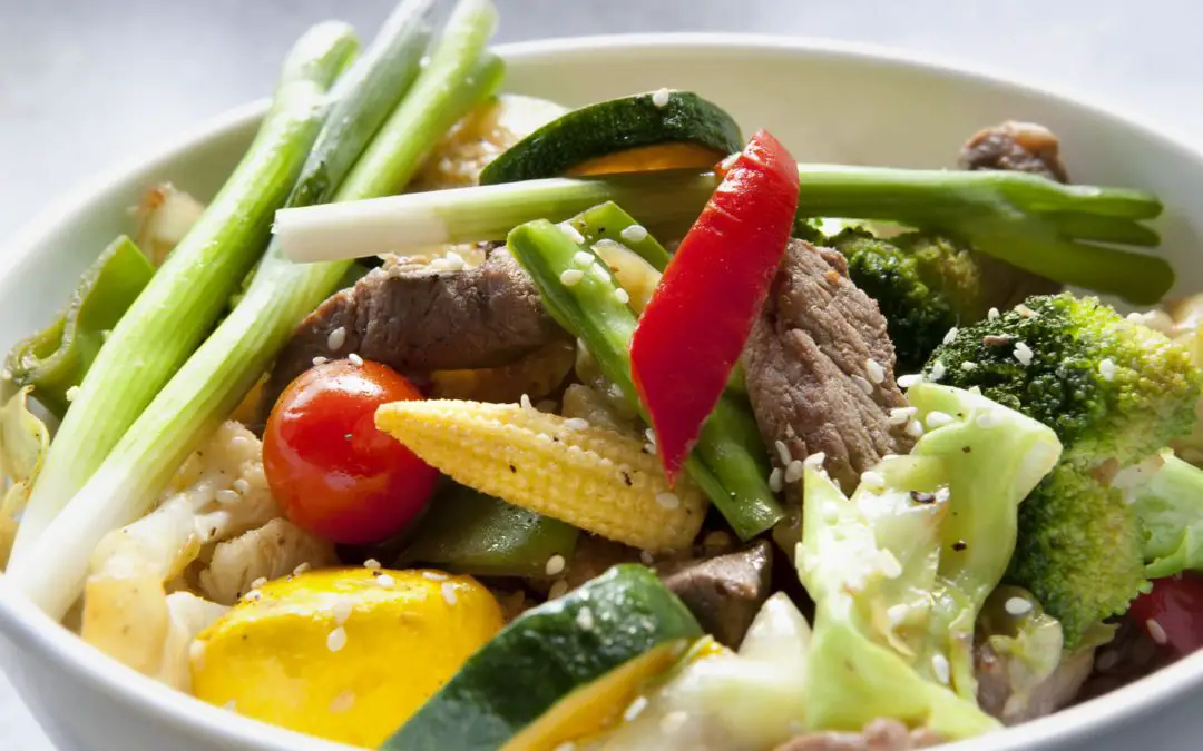 Chop suey boeuf aux Légumes en recette chinoise