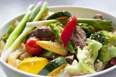 Chop suey boeuf aux Légumes en recette chinoise