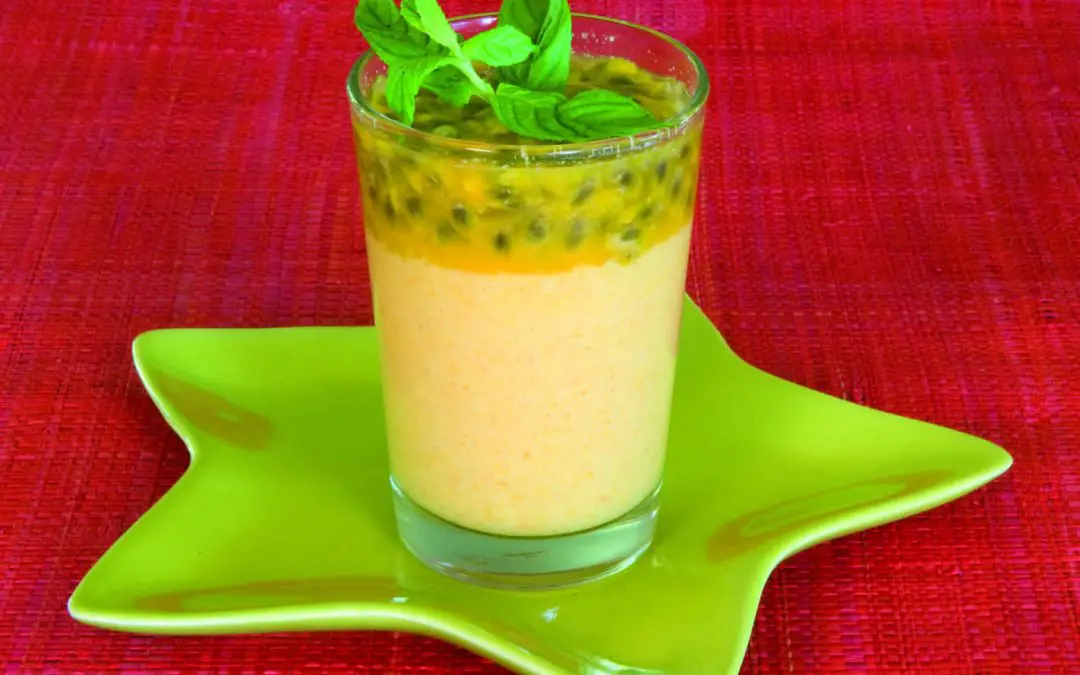 Recette dessert : recette verrine mangue et fruit de la passion