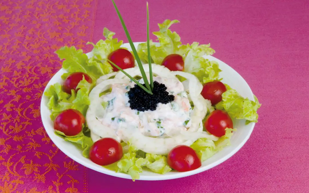 salade frisee saumon