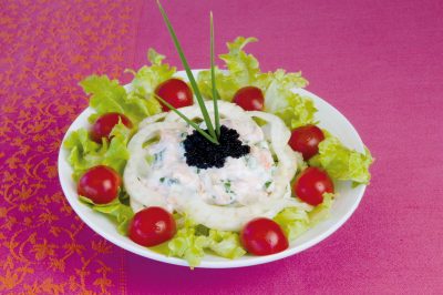 Recette Salade au saumon fumé par Brigitte Grondin