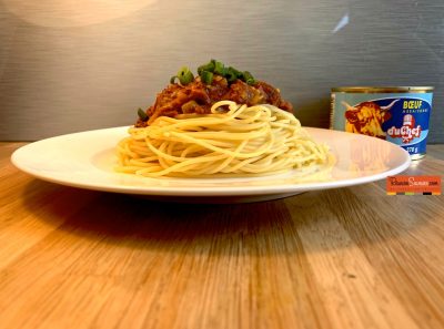 Spaghettis au bœuf assaisonné Duchef
