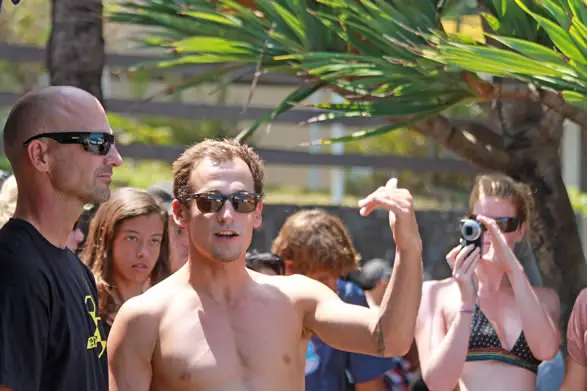 Mike Stewart et Amaury Laverhne, Champion du Monde 2010 Bodyboard