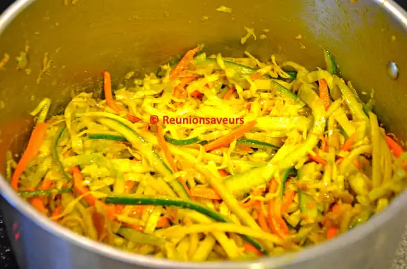 Achard légumes Réunion : Recette achard aux légumes