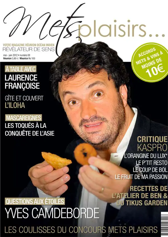 Le chef Yves Canderborde : Magazine Mets Plaisirs Réunion, la revue culinaire réunionnaise