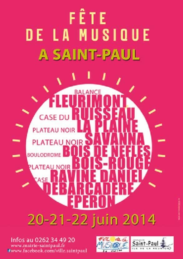 Fête de la musique st paul et st gilles réunion