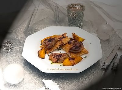Foie gras poêlé à la mangue Josée de la Réunion