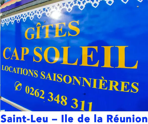 Gîtes Cap Soleil – Location saisonnière Saint-Leu – Réunion 974