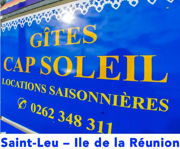 Gîtes Cap Soleil : locations saisonnieres a st-leu Reunion