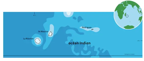 Les iles des Mascareignes sont composées de Maurice, Rodrigues et La Réunion