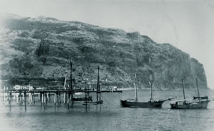Les pontons de débarquement des bateaux étaient appelés marines à La Réunion.