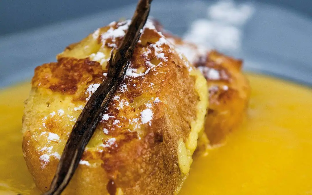 Recette pain perdu et coulis de mangue