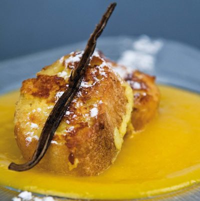 Recette pain perdu et coulis de mangue