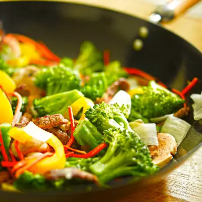 Recette wok chinois : sauté de légumes au wok asiatique