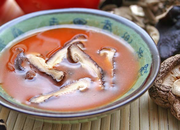 Recette chinoise : soupe aux champignons